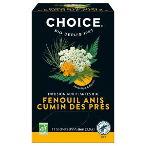 Choice Infusion Fenouil Anis Cumin Bio