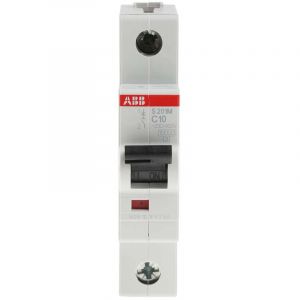 Abb Disjoncteur S200M 1P, 10A, pouvoir de coupure 10 kA, montage rail DIN (Prix pour 1 )