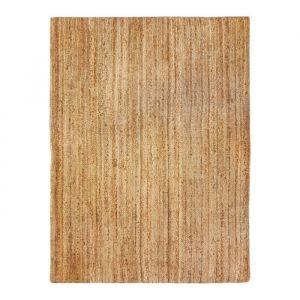 The Deco Factory Tapis en jute tressé main, lignes naturel 300x400