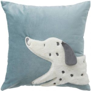 Atmosphera For Kids - Coussin Enfant Déco Dalmatien 39x39cm Bleu