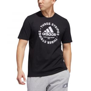 Adidas Tshirt Sketch Emblem Graphic Noir - Taille S
