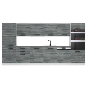 Cuisine Equipee Complete Naomi Muebles de Cuisine Complets - 360 cm. Cuisine Complete sans Plan de Travail, chêne Glamour - Belini