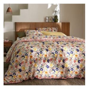 Housse de couette coton lavé, Misène Multicolore Couleur Multicolore