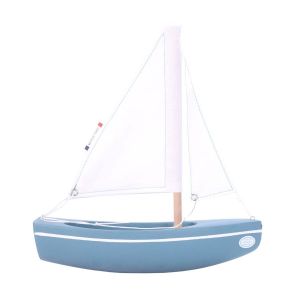 Bateau-jouet en bois vert abysses Sloop 21 cm Tirot