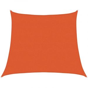 VidaXL Voile d'ombrage 160 g/m² trapèze Orange 4/5x4 m PEHD, Voile de Soleil, Voile d’ombrage, Store de Patio, Voile de Pare-Soleil, Voile de Jardin