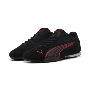 Puma Mixte Catch Suede Basket, Black x Red, 39 EU