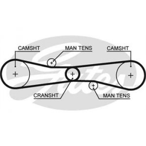 Gates Courroie de distribution T275