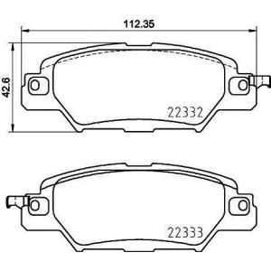 Image de Brembo Jeu de 4 plaquettes de frein P 49 053