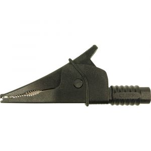 Image de Cliff Pince crocodile de s&eacute;curit&eacute; Croc Clip enfichable 4 mm CAT III 1000 V noir