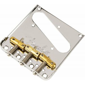 Fender 3-Saddle Top-Load/String-Through Tele Bridge Chrome