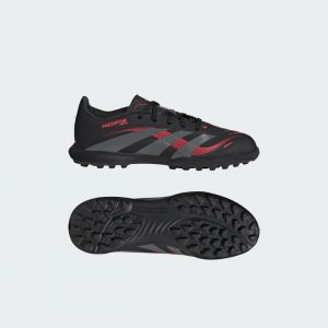 Image de Adidas Predator League Tf Stealth Victory - Noir/gris/lucid Red Enfant - Stabilisé (Tf), pointure 28 - ['Noir'] - Taille 28