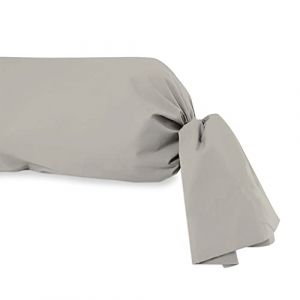 Soleil d'Ocre Taie de traversin en coton 57 fils 45x135 cm UNI lin, par