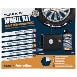 Image de Terra Mobil Kit Anti Crevaison Compresseur Bouteille Souple 450ml S
