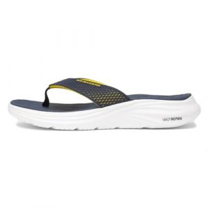 Skechers Homme Sport Mens Sandale en Mousse Vapeur, Bordure Jaune KPU Bleu Marine, 42 EU