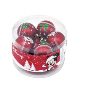 Arditex WD13422 Lot de 10 boules de sapin de Noël diamètre 6cm de DISNEY-Mickey