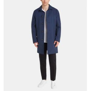 Tommy Hilfiger Imperm&eacute;able droit mi-long nylon technique Bleu - Couleur Bleu - Taille M