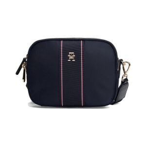 Tommy Hilfiger Sac à Bandoulière Femme Poppy Camera Bag Large Bandoulière, Bleu (Space Blue Corp), Taille Unique