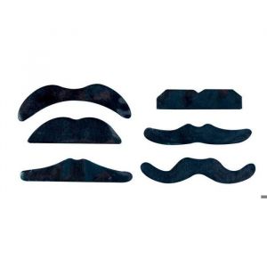 Ptit Clown Blister de 6 moustaches assorties