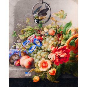 Figured'Art Peinture par Num&eacute;ro Adulte Fleurs et Fruits - Herman Henstenburgh - Kit DIY Num&eacute;ro d'Art - 40x50cm sans ch&acirc;ssis