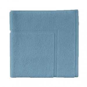 Declikdeco Tapis de bain coton Aqua - Bleu Baltique
