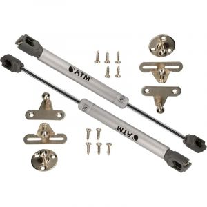 Lot de 2 vérins à gaz hydrauliques pour meubles 80 n Argenté - Kotarbau