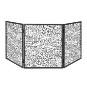 Dixneuf Protection Pare-feu Design Floria acier noir