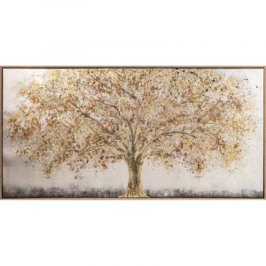 Atmosphera Toile imprimée encadrée Eka marron 78x38cm créateur d'intérieur