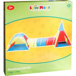 Set de tentes Aventure avec Tunnel 3 éléments