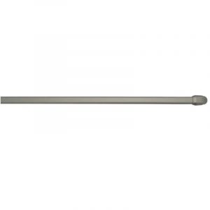 Lot de 2 tringles ovale extensible, coloris nickel givré, 50-80cm