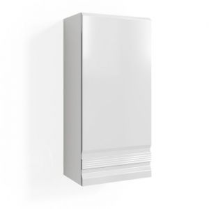 Vicco - Armoire murale de salle de bain Freddy, Blanc, 77 x 36.4 cm