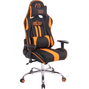 CLP Chaise de bureau Limit XM en Tissu, Noir / Orange
