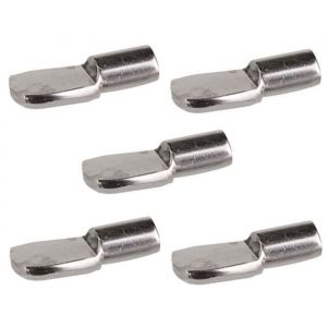 Cyclingcolors 5X TAQUET DE RAYON UNIVERSEL 7MM POUR MEUBLE PLACARD ETAGERE ARMOIRE BOIS FIXATION SUPPORT PATE EMBOUT POSE MAINTIEN PLAQUE