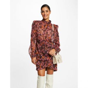 Image de Morgan Robe droite imprim&eacute; cachemire Multicolore - Couleur Multicolore - Taille S