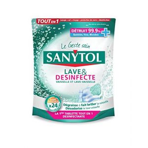 Sanytol Tablette Désinfectante Lave-Vaisselle 24 Tablettes - Lot de 3