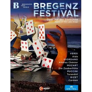 Image de Festival de Bregenz. Aïda - Andrea Chénier - La Flûte enchantée - Turandot - Carmen. Rizzi, Schirmer, Summers, Carignani. [Blu-Ray] [Import italien]