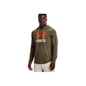 Under Armour Rival Terry Logo M vêtement running homme Kaki - Taille M