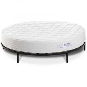 Image de Ensemble sommier + matelas rond ROMA de DREAMEA PLAY 220 x 220 cm