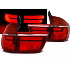 Paire de feux arriere BMW X5 E70 07-10 LED BAR rouge blanc