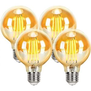 Ampoule LED E27 - DEXNUMP - Vintage Edison - 2700K - 4W - Lot de 4 Pièces