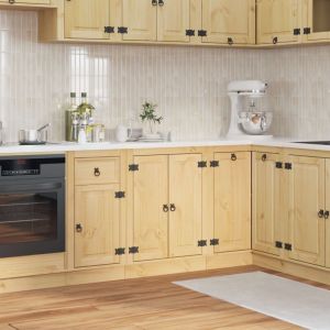 VidaXL Armoire avec &eacute;tag&egrave;re Miel 60 x 46 x 81,5 cm Pin massif