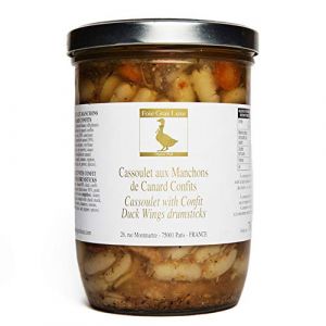 Cassoulet aux manchons de canard confits Recette Artisanale - FR 1 à 3 prs - 780g Cuisiné à la Ferme Canards Élevés en Plein Air
