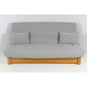 Hevea Sélection Housse CLIC CLAC 120x190 matelassée GRIS CLAIR CHINÉ