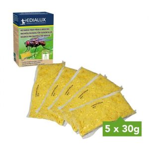 Edialux Recharge pour piège à mouches avec appât soluble dans leau anti insectes écologique compatible avec attrape-mouches