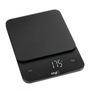 TFA Dostmann BROWNIE Balance de cuisine num&eacute;rique num&eacute;rique num&eacute;rique Plage de pes&eacute;e (max.)=5000 g noir 130 x 180 x 20