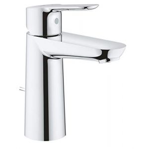 Grohe BauEdge Mitigeur monocommande lavabo, taille M avec garniture de vidage en plastique, 23758000