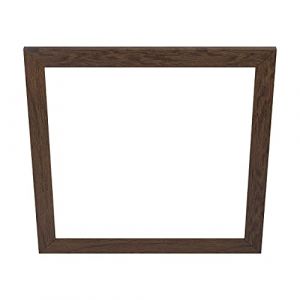 Eglo Encadrement décoratif pour plafonnier Salobrena 60 x 60 cm, accessoire carré en bois foncé pour panneau LED