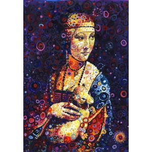 Grafika Leonardo da Vinci: Lady with an Ermine, by Sally Rich