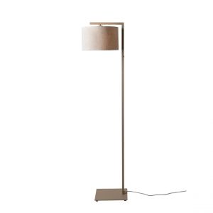 Lampadaire Boston sable abat-jour lin clair