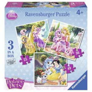 Ravensburger 3 puzzles Disney Princesses 25, 36 et 49 pièces