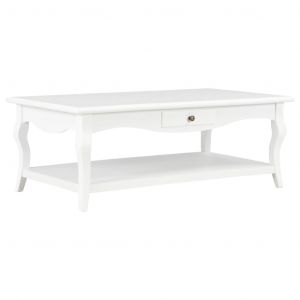 Image de VidaXL Table basse Blanc 110 x 60 x 40 cm MDF